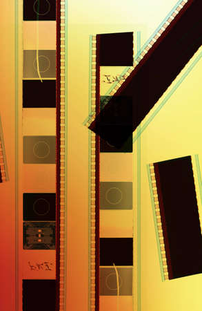Piece of 35 mm motion filmの写真素材