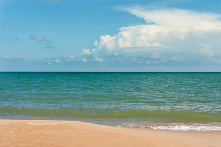 Sand beach and tropical sea at sunny day.の写真素材