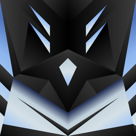 Abstract gaming technology surface background with black and blue colorsのイラスト素材