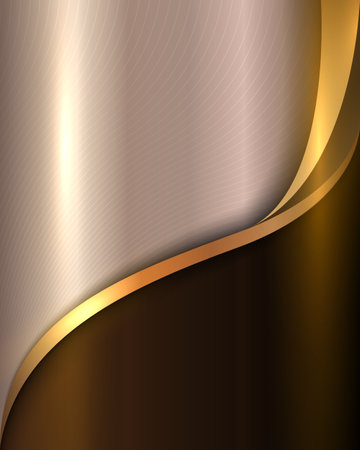 Abstract elegant brown and gold luxury backgroundのイラスト素材