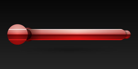 Elegant glossy red lower third screen title banner for video streaming and broadcastingのイラスト素材