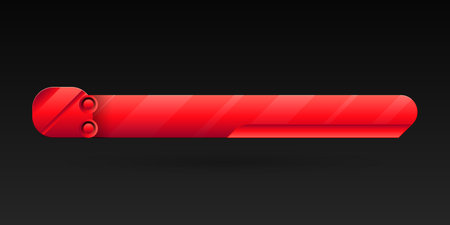 Abstract red lower third breaking news headline title banner bar templateのイラスト素材