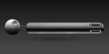 Metal lower third title banner for video screen broadcastのイラスト素材