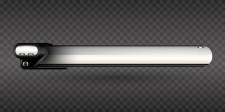 Abstract Silver Lower Third Screen Title Banner for Video Streaming and Broadcast Presentationsのイラスト素材