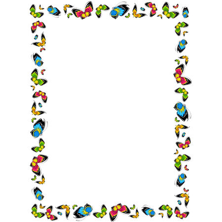 Background with butterfliesのイラスト素材