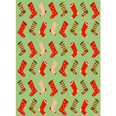 christmas background with socksのイラスト素材