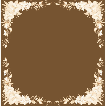 Beautiful orchid on the backgroundのイラスト素材