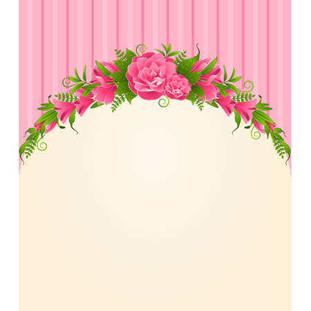 Roses  on background.のイラスト素材