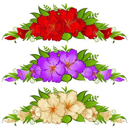 Flowers on backgroundのイラスト素材