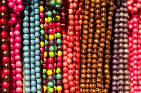 Colorful beads collectionの写真素材