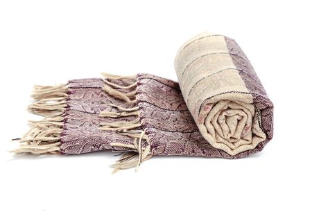Thai scarf style isolated on white の写真素材