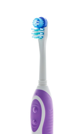 Electric toothbrush isolated on a white の写真素材