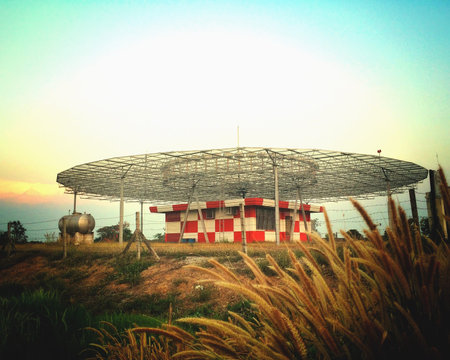 VOR station located in th airfield