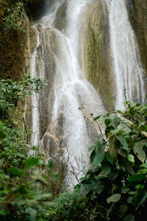 Tad Mok Waterfall, Lampang, Thailand. Nature Landscape.