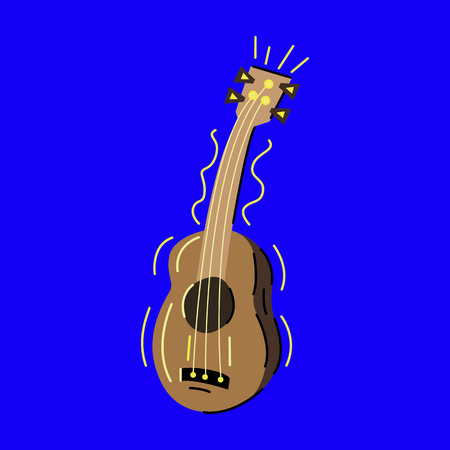 Guitar vibrates illustrationのイラスト素材