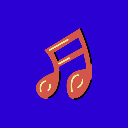 Note colored vector illustrationのイラスト素材