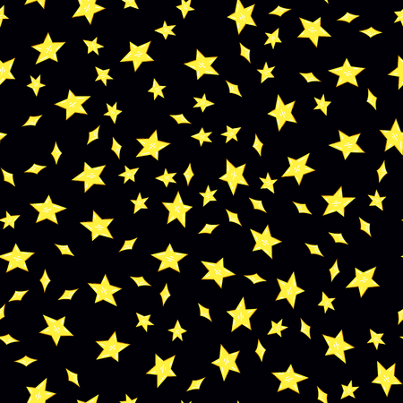seamless stars patternのイラスト素材