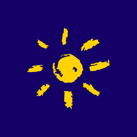 Sun icon. Vector illustrationのイラスト素材
