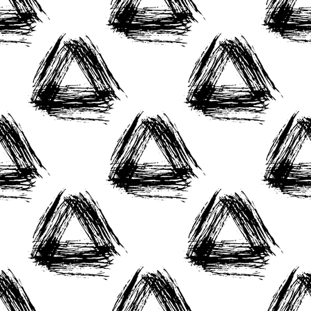 triangle textures vector seamless paternのイラスト素材