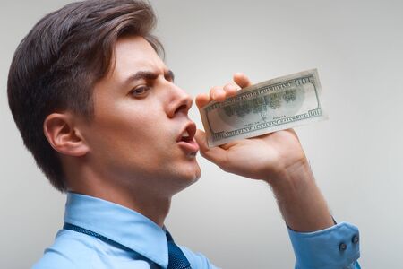 Businessman and Moneyの写真素材