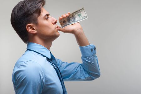 Businessman and Moneyの写真素材