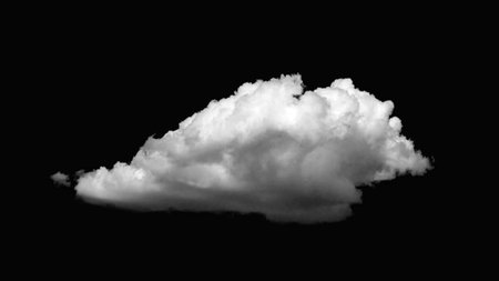 White cloud isolated on a black background. Black and white atmospheric template. Dramatic clouds. brush baseの写真素材