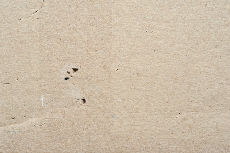 cardboard texture. Brown cardboard background. Empty carton with surface texture. Brown cardboard sheet of paperの写真素材