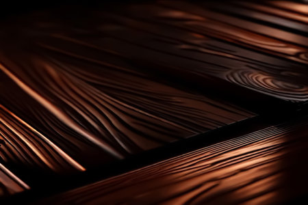 wooden abstraction. Wooden abstract background. Dark wood planks. selective soft focus. AI generatedの素材
