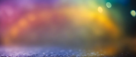 Rainbow oil stains in the water. Abstract for background. Selective focus. AI generationの素材
