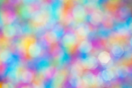 Abstract background. Colorful bokeh spots. Blurry color surface. Defocused Imageの写真素材