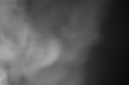 Smoky texture. Foggy background. Abstract hazy surface. Defocused steam cloud. Blurred imageの写真素材