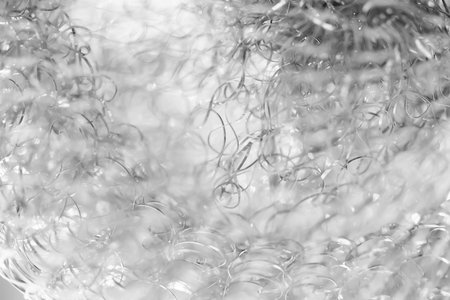 Abstract background. Tangled wire. Blurred texture. Macro picture. Selective soft focusの写真素材