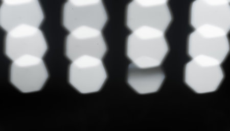 Abstract background. Geometric bokeh. Blurred glitter texture. Out of focus macro imageの写真素材