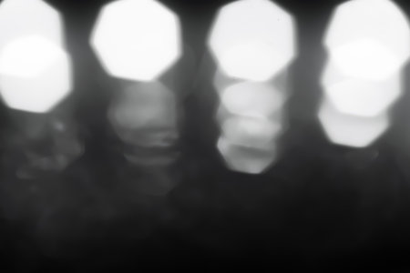 Abstract background. Geometric bokeh. Blurred glitter texture. Defocused macro imageの写真素材
