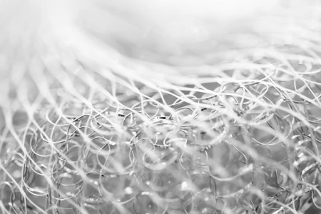 Abstract background. Tangled wire. Blurred texture. Macro picture. Soft focusの写真素材