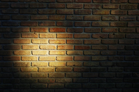 Light hits the wall.の写真素材