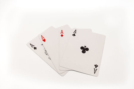 Bangkok, Thailand, May 29 2020.All types of Ace card.