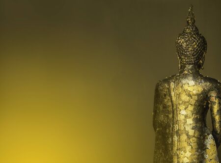 Behind Buddha statue mean's you do a good thing.but no one knows about that.and you still doing a good thing anyway.の写真素材