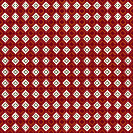 Native American-Inspired Holiday Design with Repetitive Symmetry and Bold Borders, Perfect for Seasonal Fabric, Decor, and Crafts.のイラスト素材