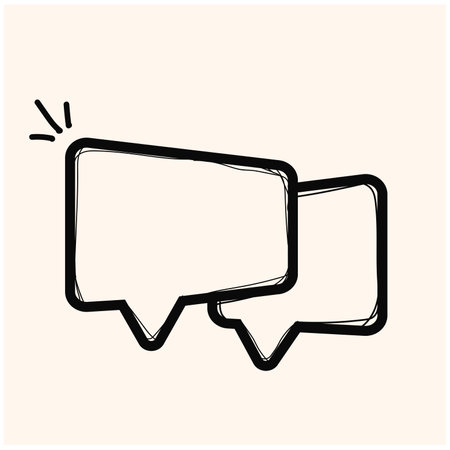 Speach bubble set icon. Vector flat illustrationのイラスト素材