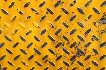 Old orange metal background, close up photoの写真素材