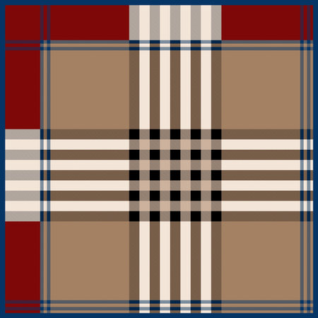 geometric pattern. Silk scarf design, fashion textile. For textile printing.