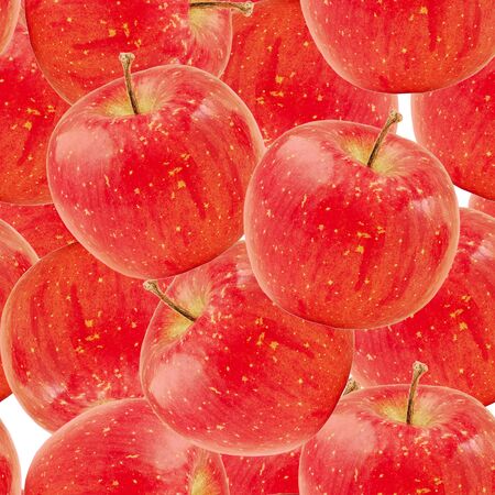 red apples, seamless patternの写真素材