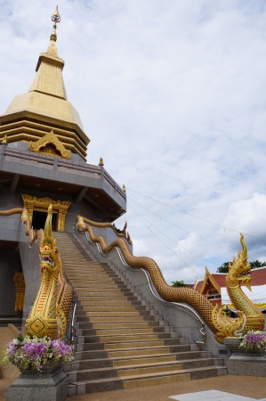 Wat Phothisompom have naga beautiful at Udon Thani, Thailandの写真素材