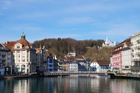Beautiful landscape of  Luzern in Switzerlandのeditorial素材