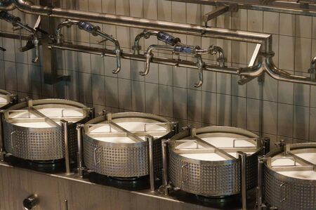 Cheese factory and it is  modern equipment in Switzerlandの写真素材