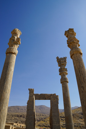 Gate of all Nations in Persepolis, Shiraz, Iran. Persepolis was the ceremonial capital of the Achaemenid Empire.のeditorial素材