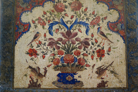 Frescoe in Vank cathedral, Isfahan,Iran.Vank Cathedral established by Armenian deportees after the...