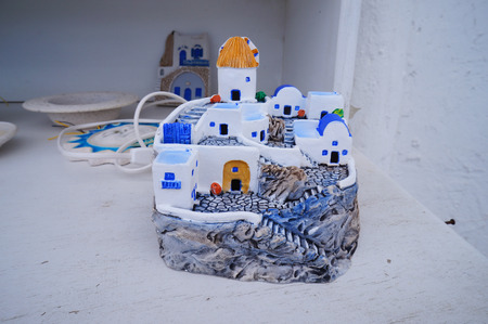 Cute souvenirs from Mykonos in Greece.の写真素材