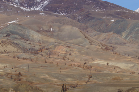 Beautiful mountain near Kurai Steppe in Altai Republic,Russia.の写真素材